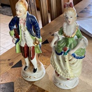 Vintage Porcelain Figurines  ( pair of two)